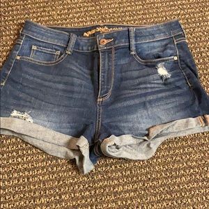 Distressed Jean Shorts